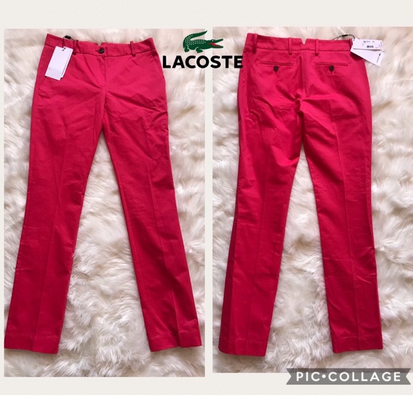 Lacoste Pants - Authentic LACOSTE Hot Pink Cotton Pants